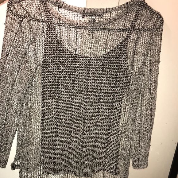 INC cardigan and shirt - Picture 4 of 6